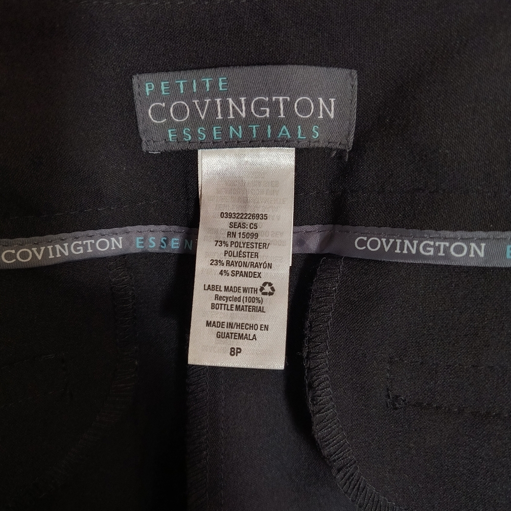 Covington Women's 8P Black Dress Pants NWT - Picture 5 of 11